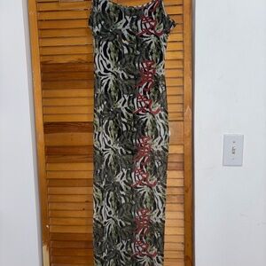 Graphic Print Maxi Dress